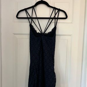 Hollister, lace mini dress, navy blue, size small